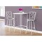 Monarch Specialties Home Bar, Bar Table, Bar Height, Pub, 36" Rectangular, Small, Kitchen, Metal, Laminate, White I 2376 - alternate 3